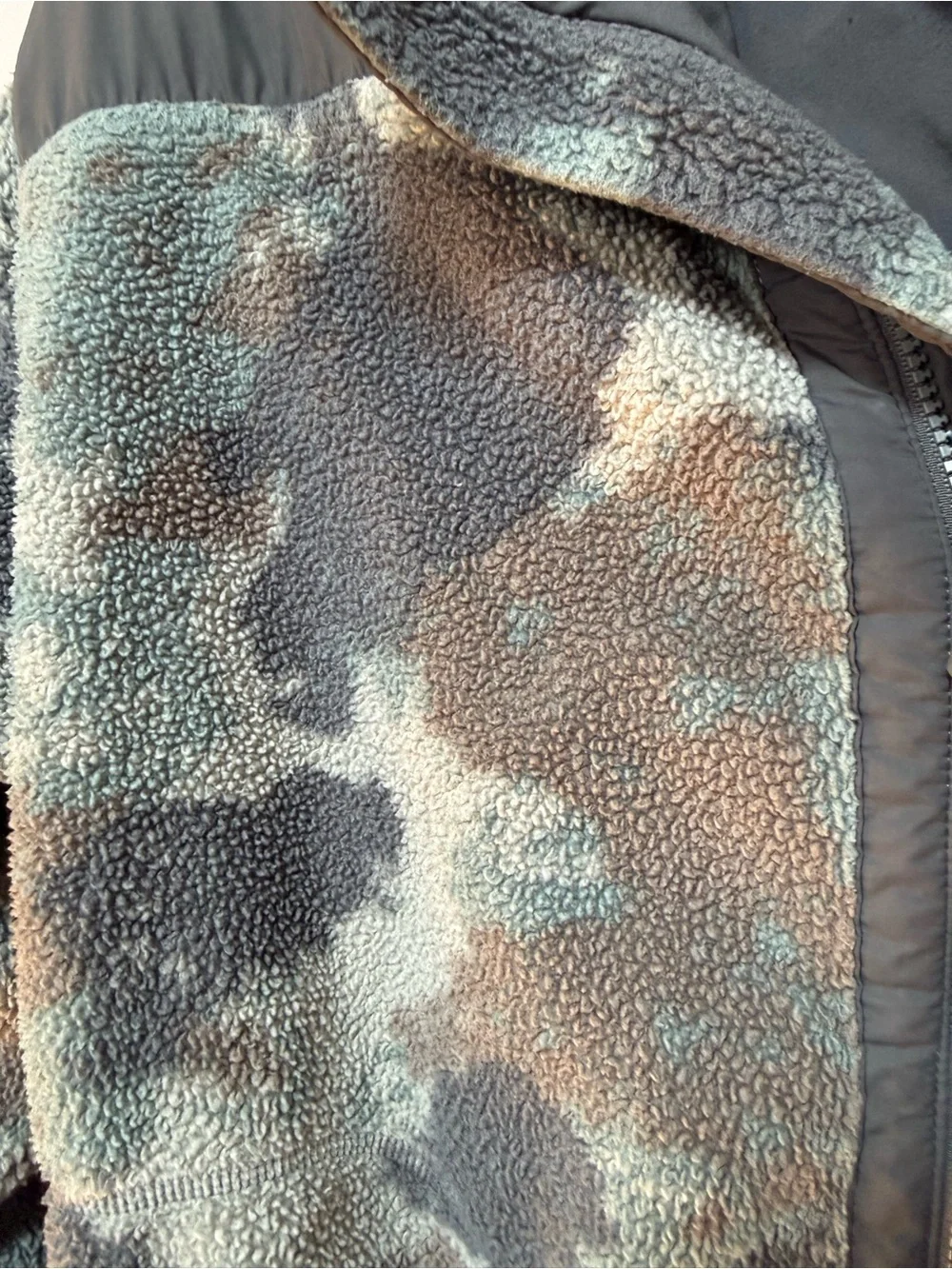 Camo Sherpa-Trim Jacket, Find your happy place